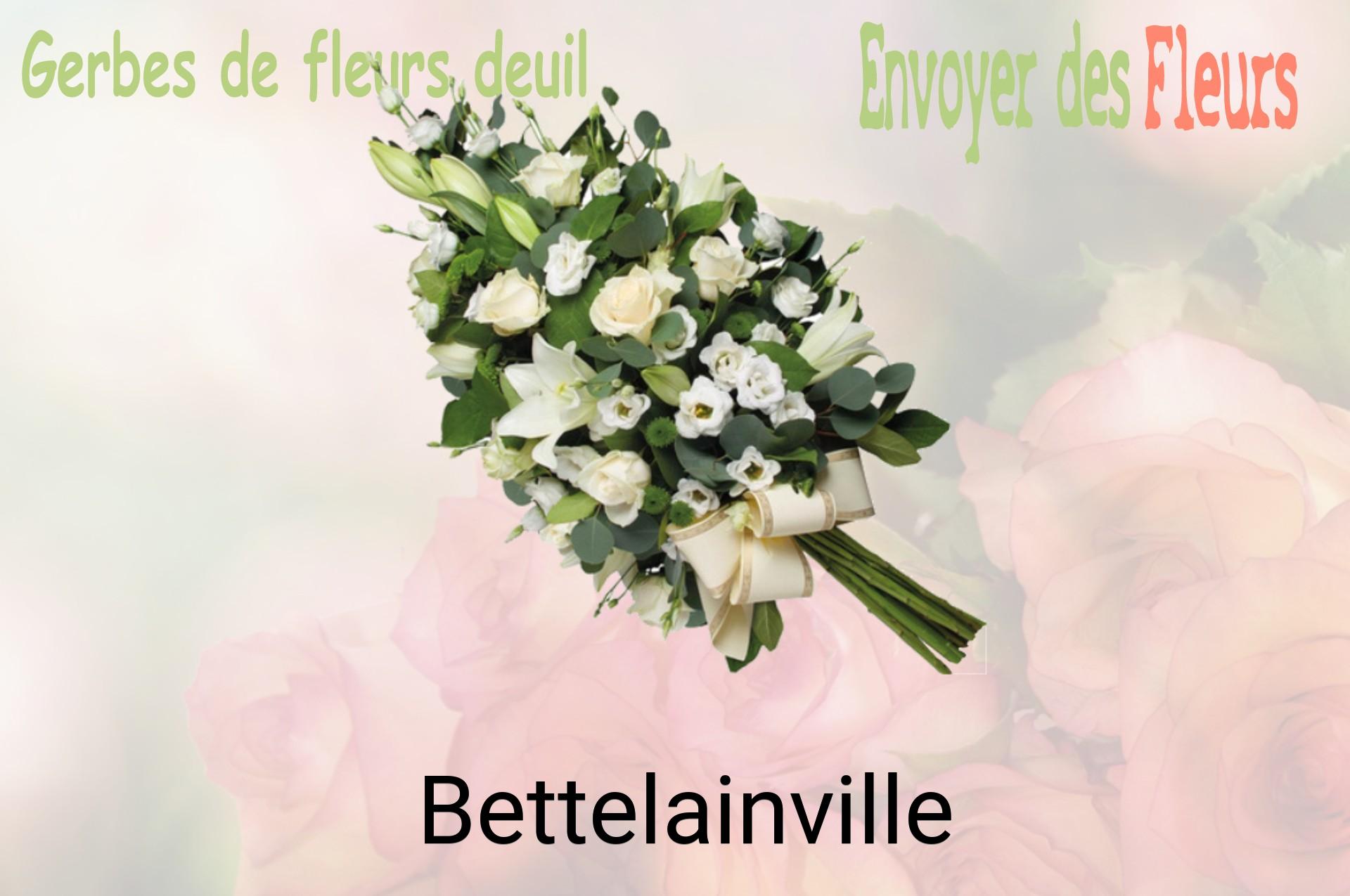 Gerbe de fleurs de deuil livrée à Bettelainville